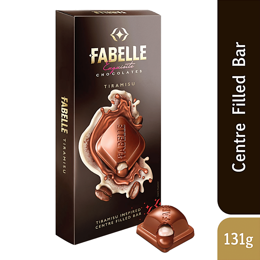 Fabelle Exquisite Chocolates - Tiramisu Inspired Centre Filled Bar