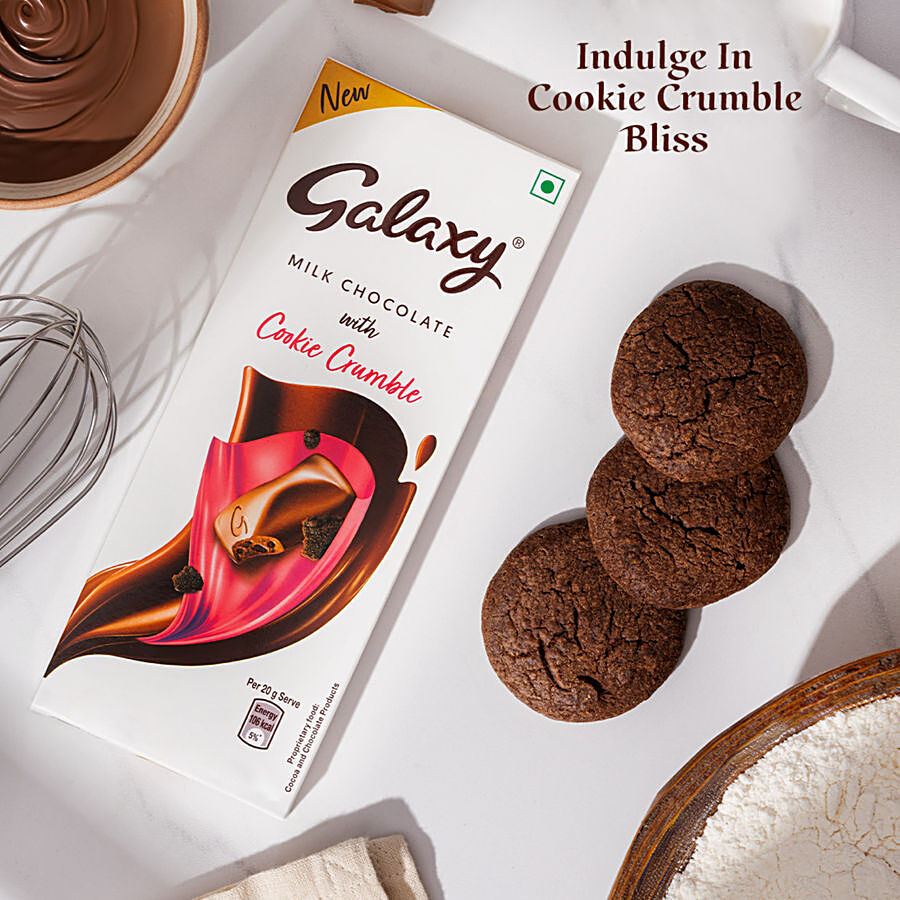 Galaxy Cookie Crumble Milk Chocolate Rakhi Gift Bar