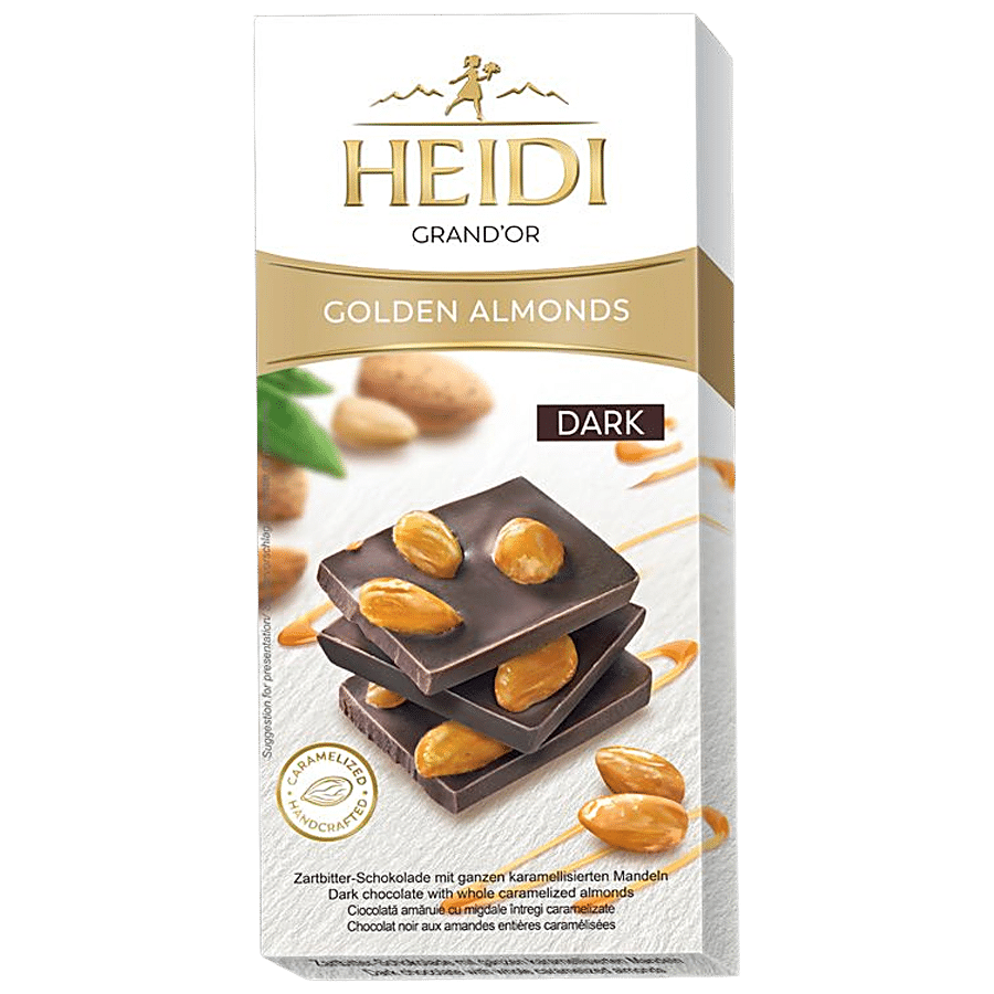 Heidi Dark Chocolate Bar - Golden Almonds