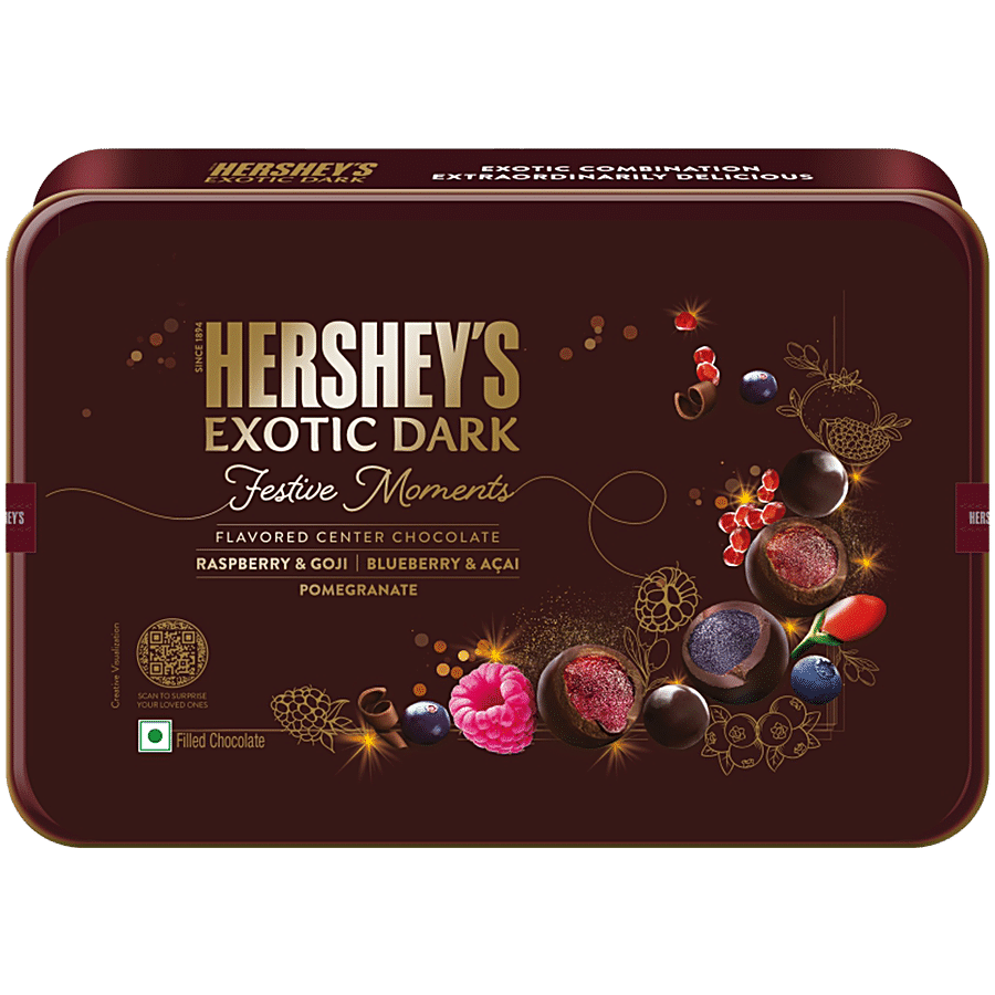 Hershey's Exotic Dark Festive Moments Favoured Center Chocolate