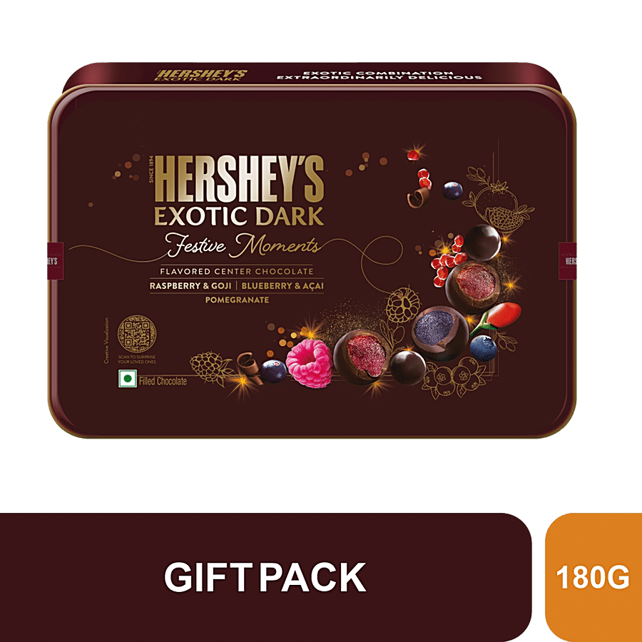 Hershey's Exotic Dark Festive Moments Favoured Center Chocolate