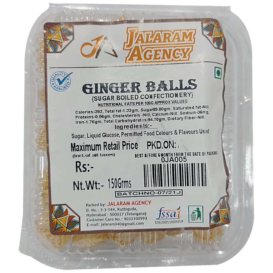 Jalaram Ginger Balls - Helps In Digestion