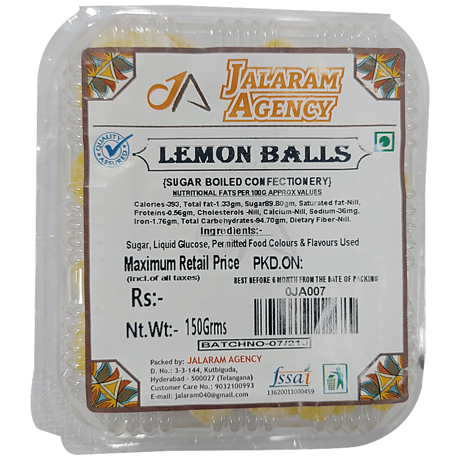 Jalaram Lemon Balls Candy - Good For Digestion