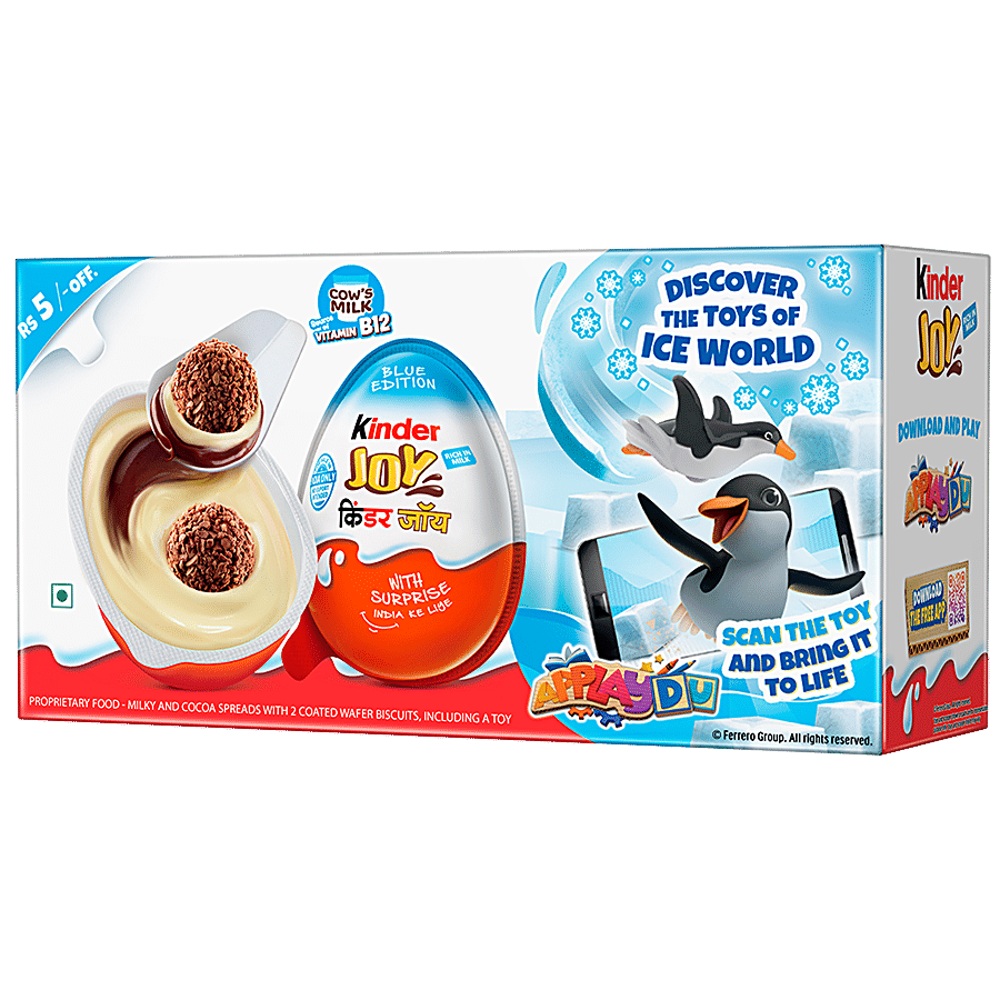 Kinder Joy Blue Edition For Boys - Made From Cows Milk With Vitamin B12