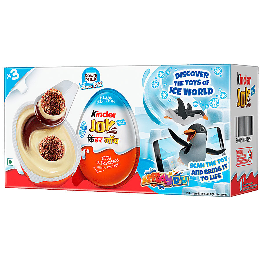 Kinder Joy Blue Edition For Boys - Made From Cows Milk With Vitamin B12