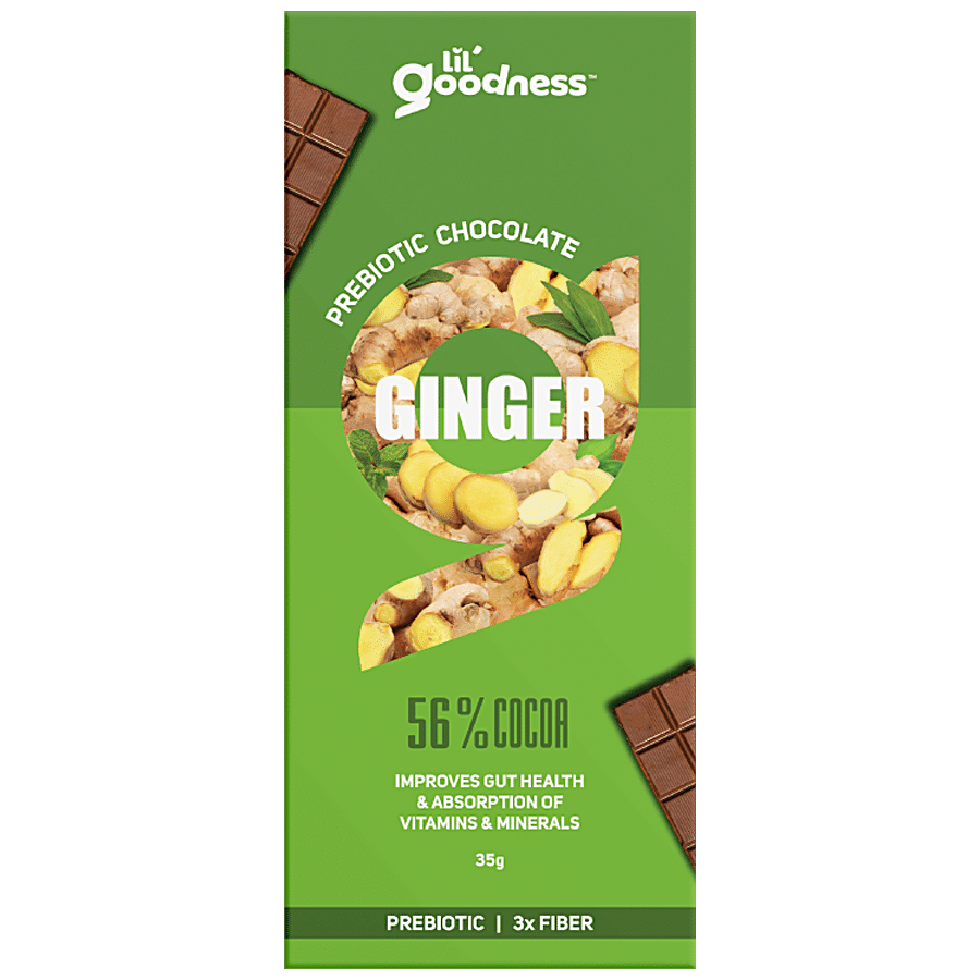 LiL'Goodness Prebiotic Chocolate - Dark Chocolate Ginger