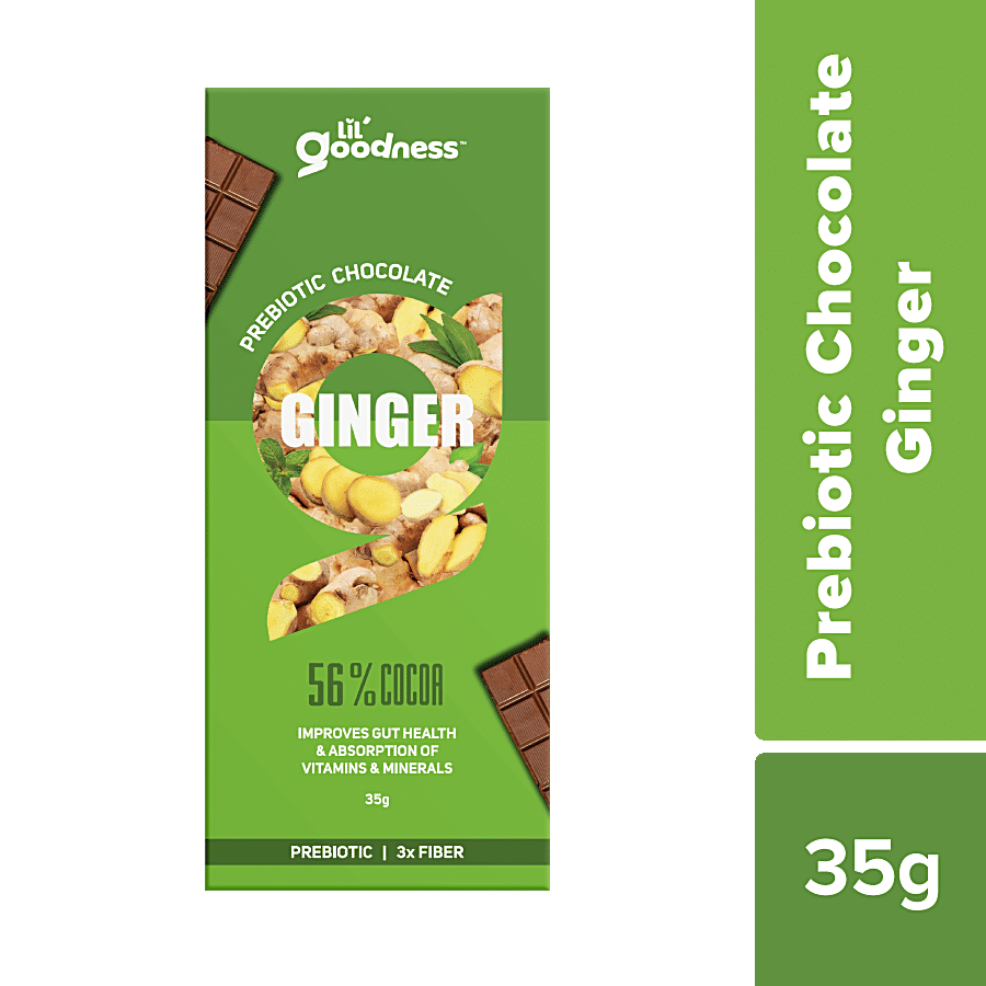 LiL'Goodness Prebiotic Chocolate - Dark Chocolate Ginger