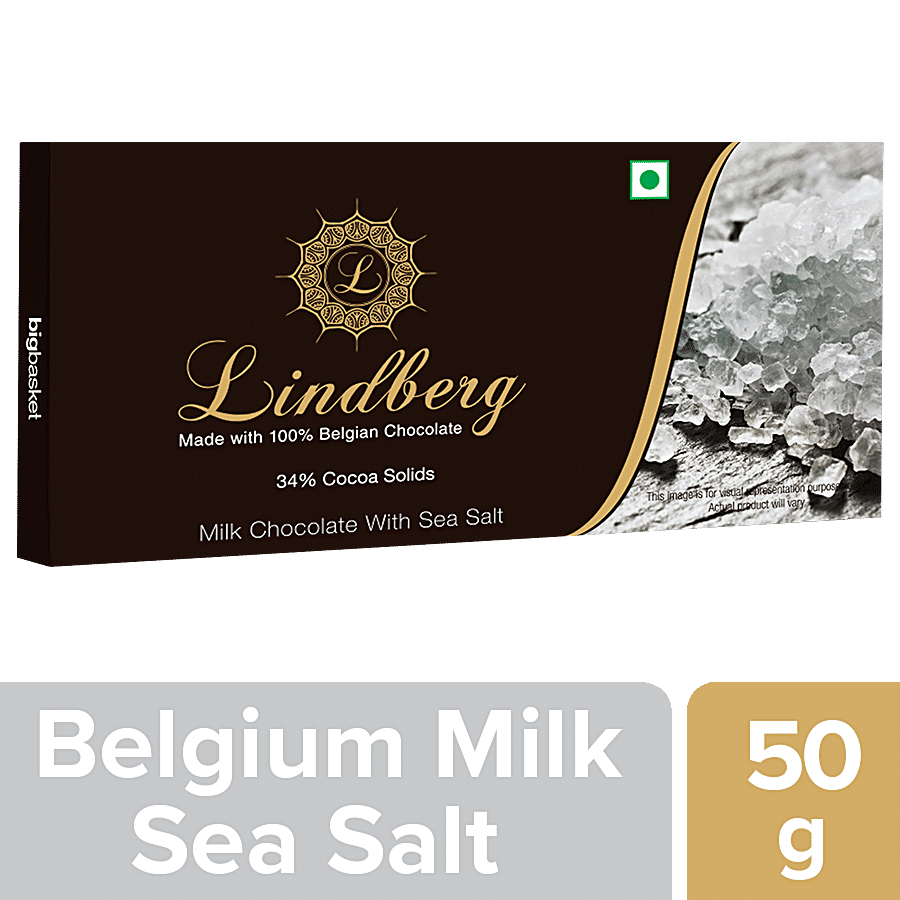 Lindberg 100% Belgian Milk Chocolate - Sea Salt