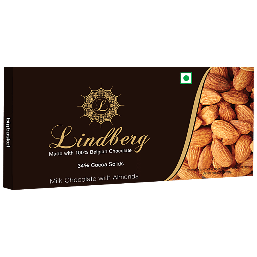 Lindberg 100% Belgian Milk Chocolate - with Almonds