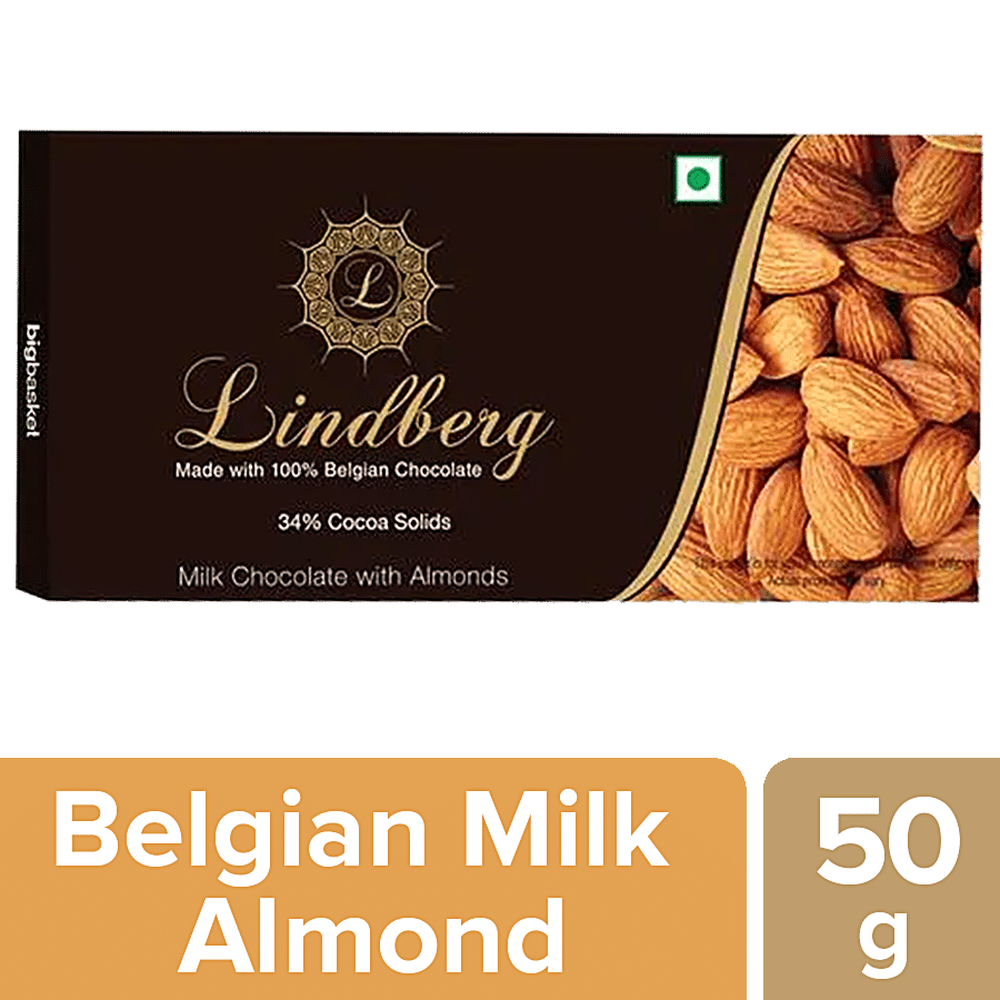 Lindberg 100% Belgian Milk Chocolate - with Almonds