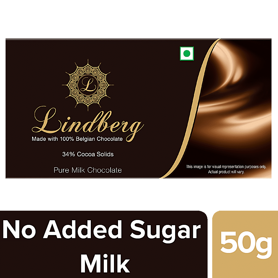 Lindberg No Added Sugar - Pure Belgian Milk Chocolate