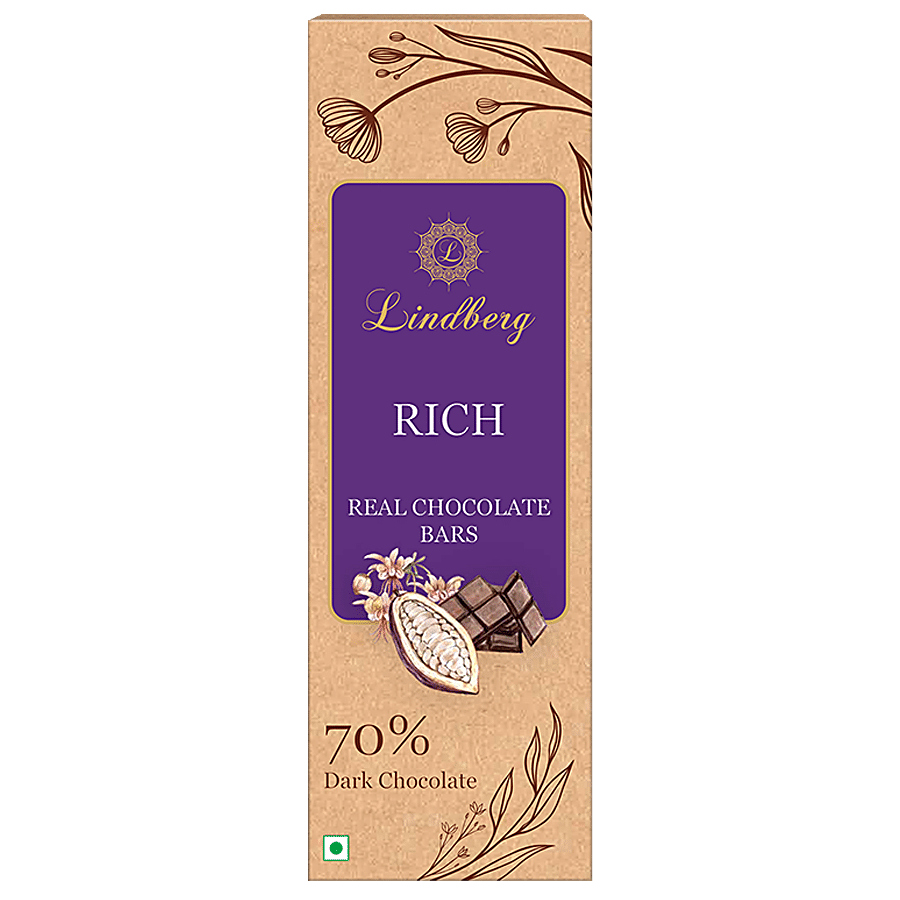 Lindberg Rich Dark Chocolate Bar - 70% Cocoa