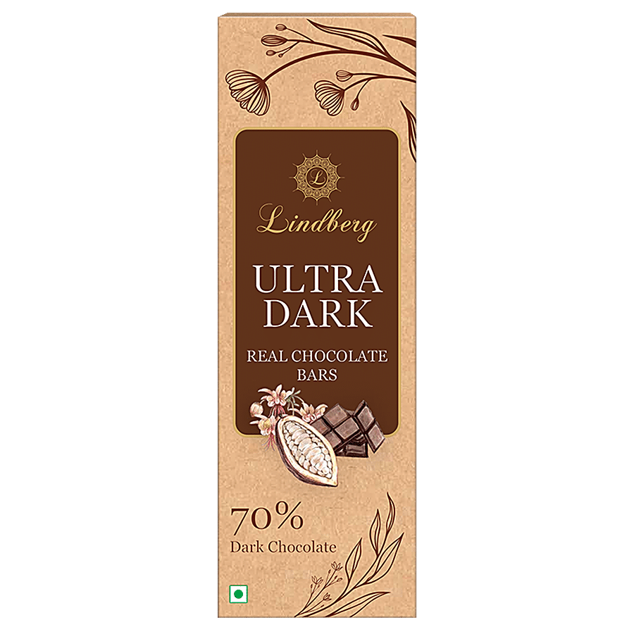 Lindberg Ultra Dark Real Chocolate Bar - 70% Cocoa