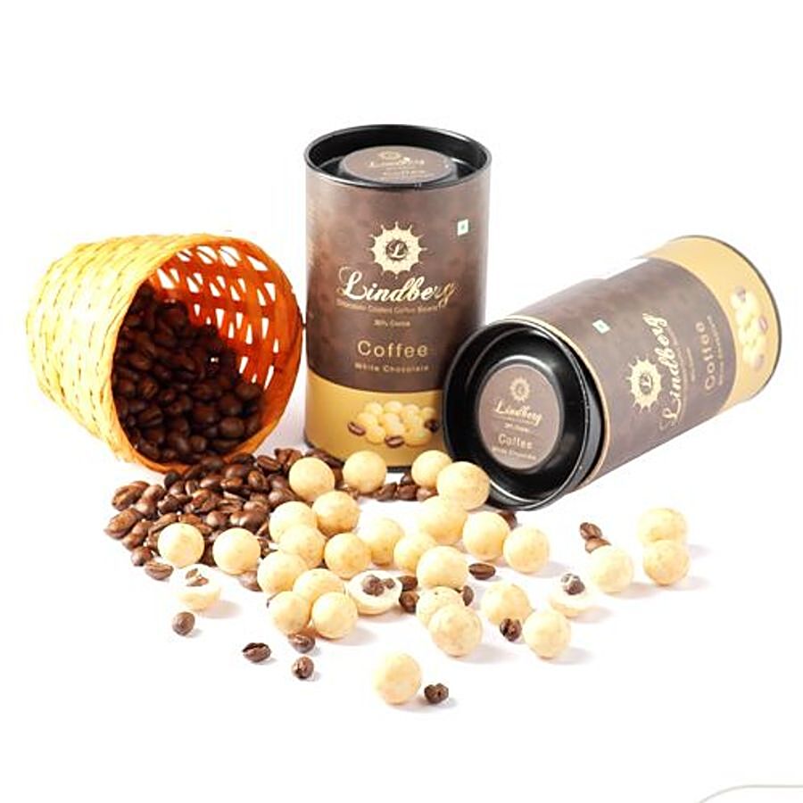 Lindberg White Chocolate Coated Coffee Beans