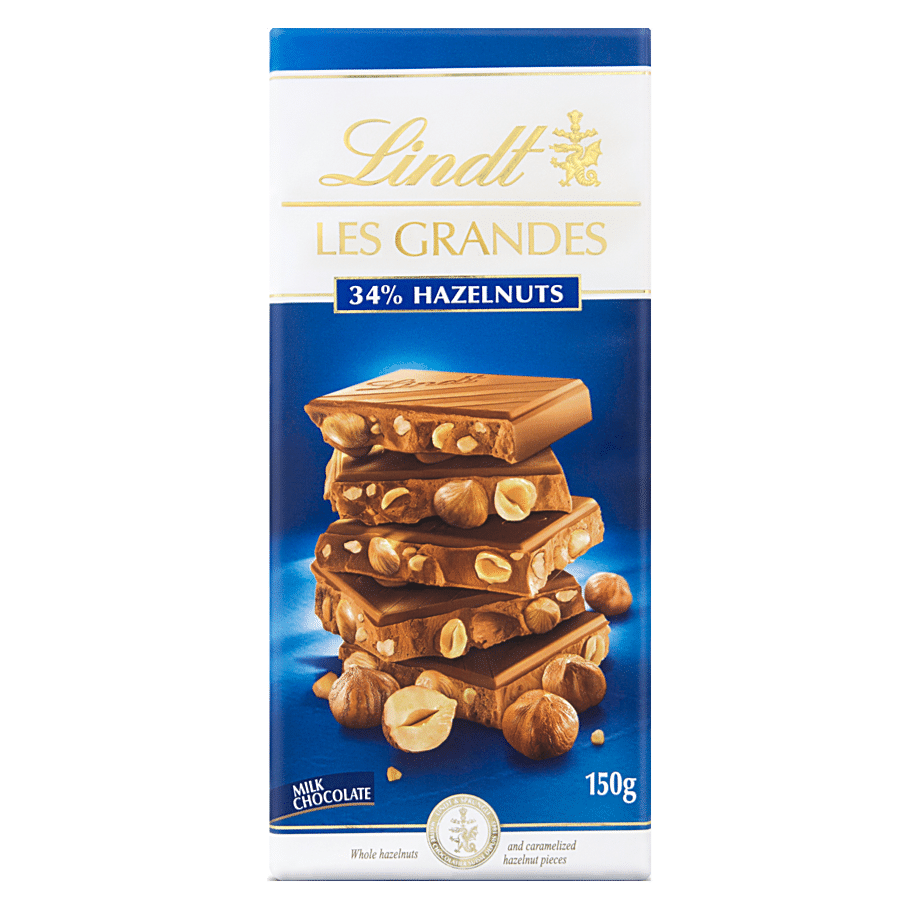 Lindt Les Grandes Milk Chocolate - 34% Hazelnuts