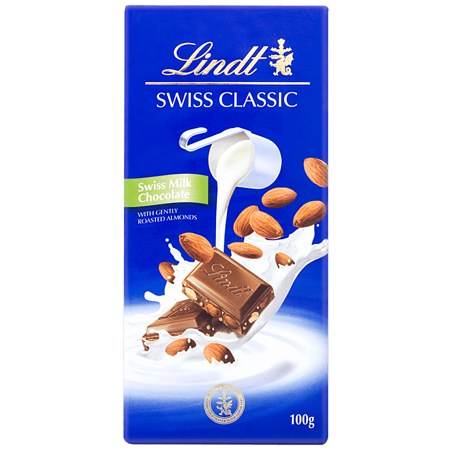 Lindt Swiss Classic Milk Chocolate - Roasted Almonds