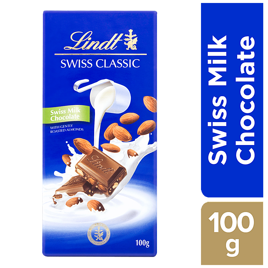 Lindt Swiss Classic Milk Chocolate - Roasted Almonds