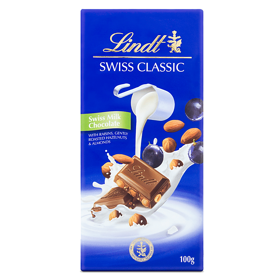 Lindt Swiss Classic Milk Chocolate - with Raisins