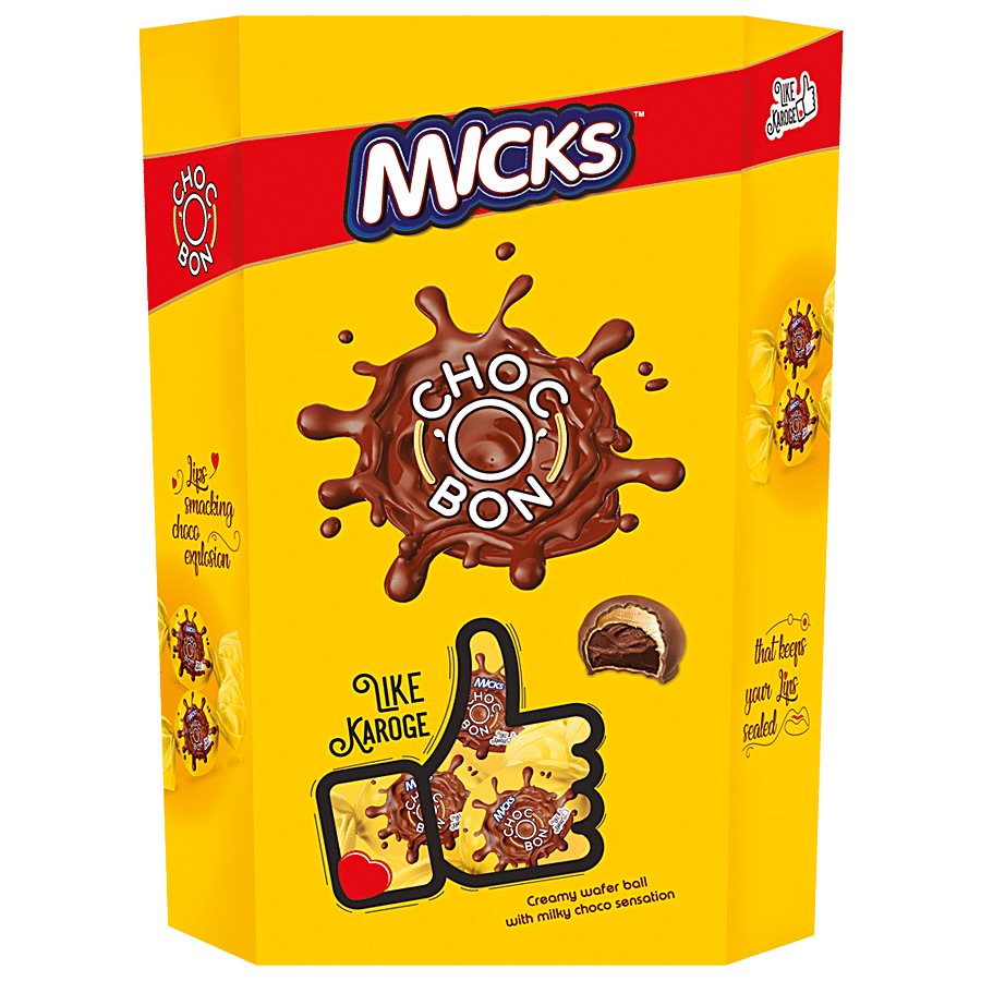 MICKS Choc O Bon Creamy Wafer Ball - with Milky Choco Sensation