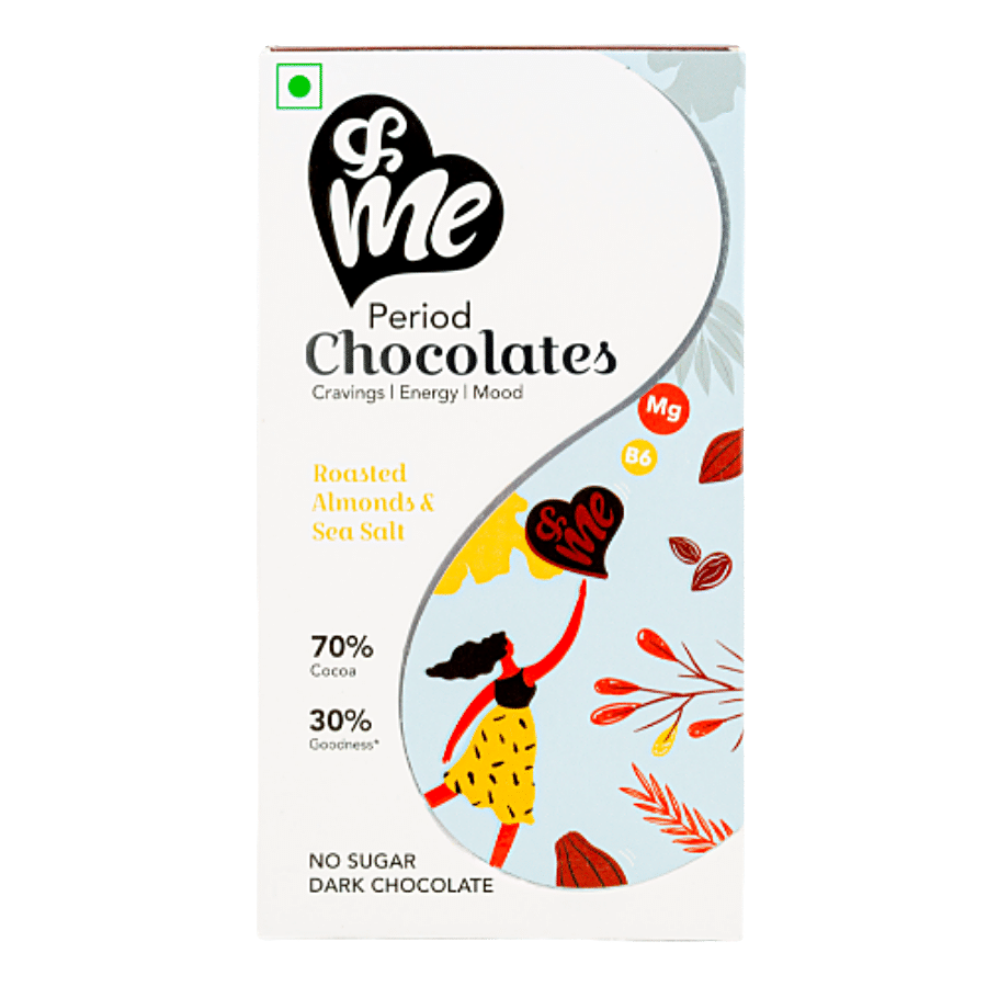 &Me Period Dark Chocolate - Roasted Almonds & Sea Salt