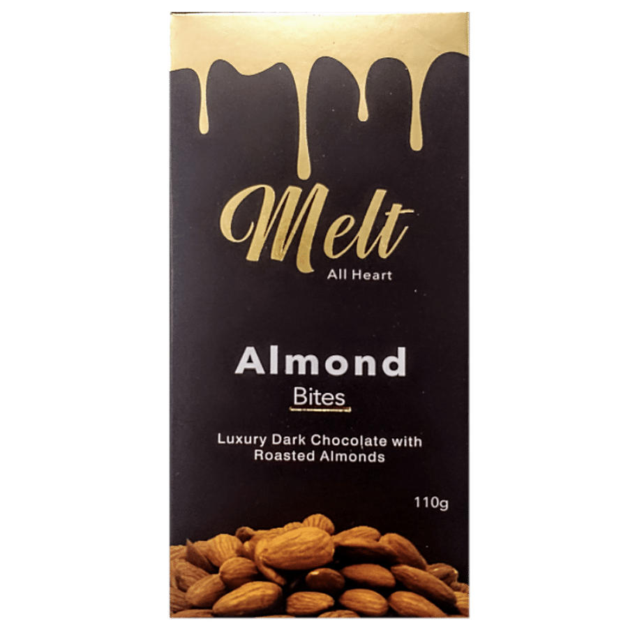 Melt  Almond Bites - Luxury Dark Chocolate With Roasted Almonds