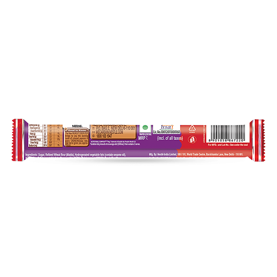 Nestle  Munch Crisp-Pop Chocolate Coated Crunchy Wafer