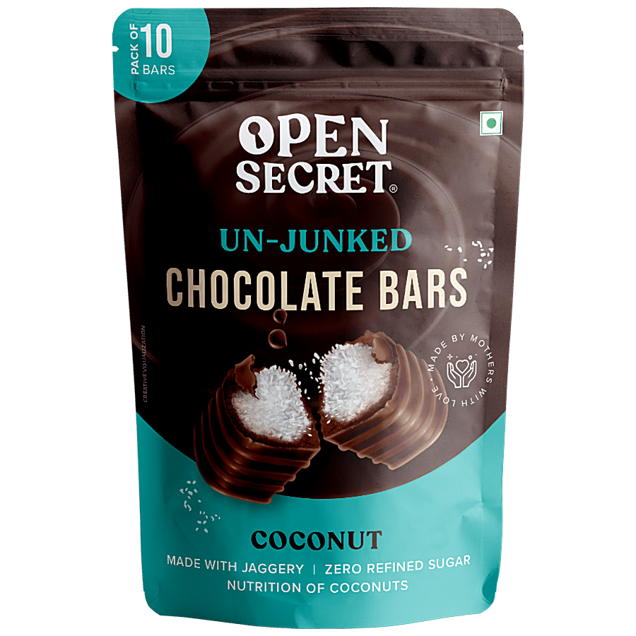 Open Secret Coconut Chocolate Bars - With Jaggery