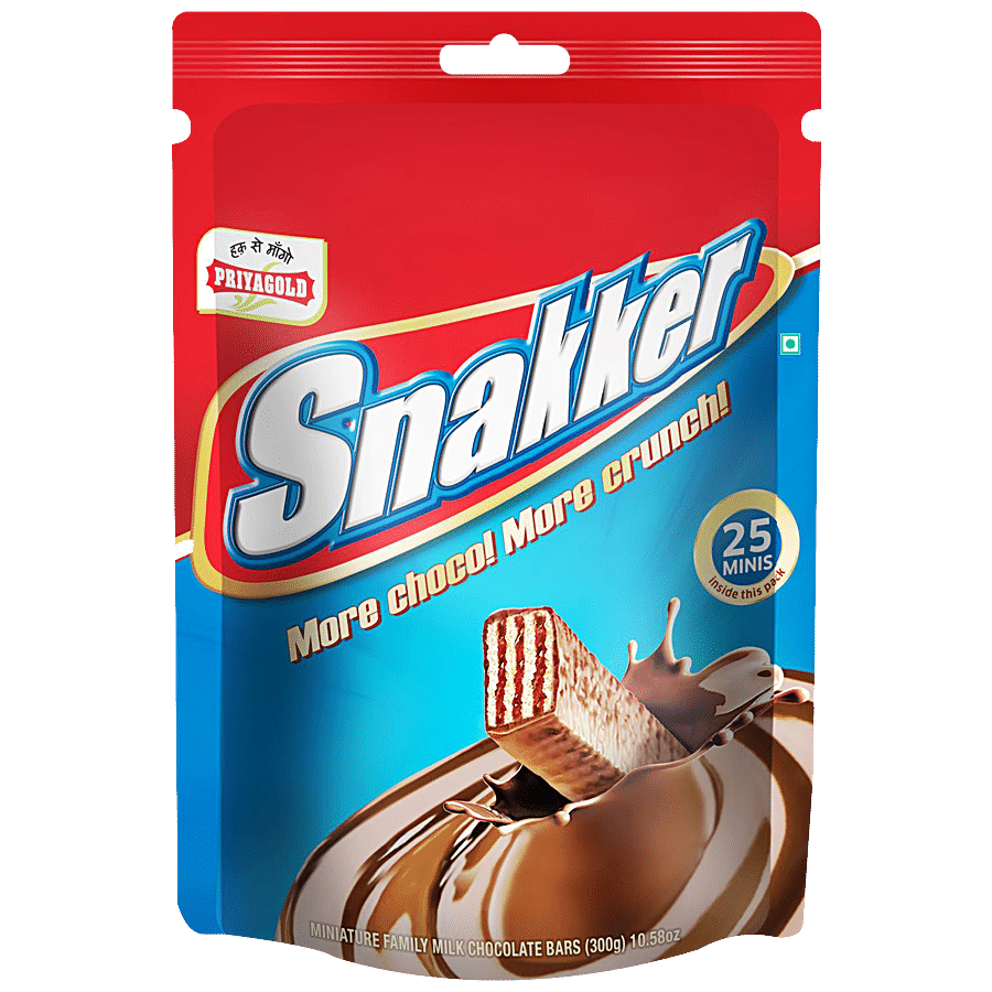 PRIYAGOLD Snakker - Choco with Wafer