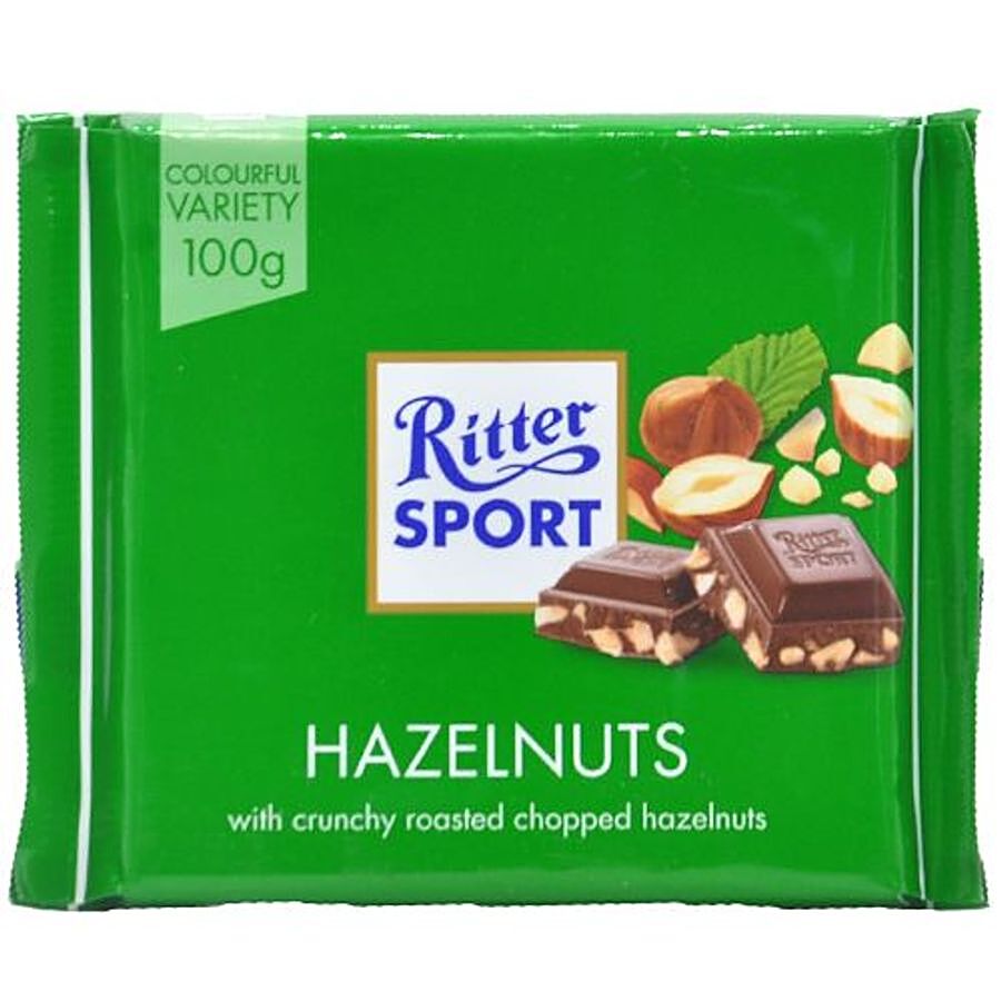 Ritter Sport Milk Chocolate - Crunchy Roasted Chopped Hazelnuts