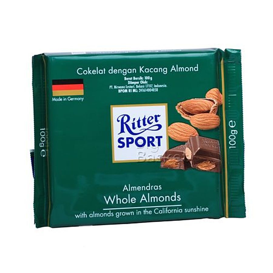 Ritter Sport Milk Chocolate - Whole Almonds