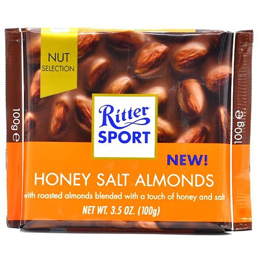 Ritter Sport Milk Chocolate - With Honey Salt Almonds