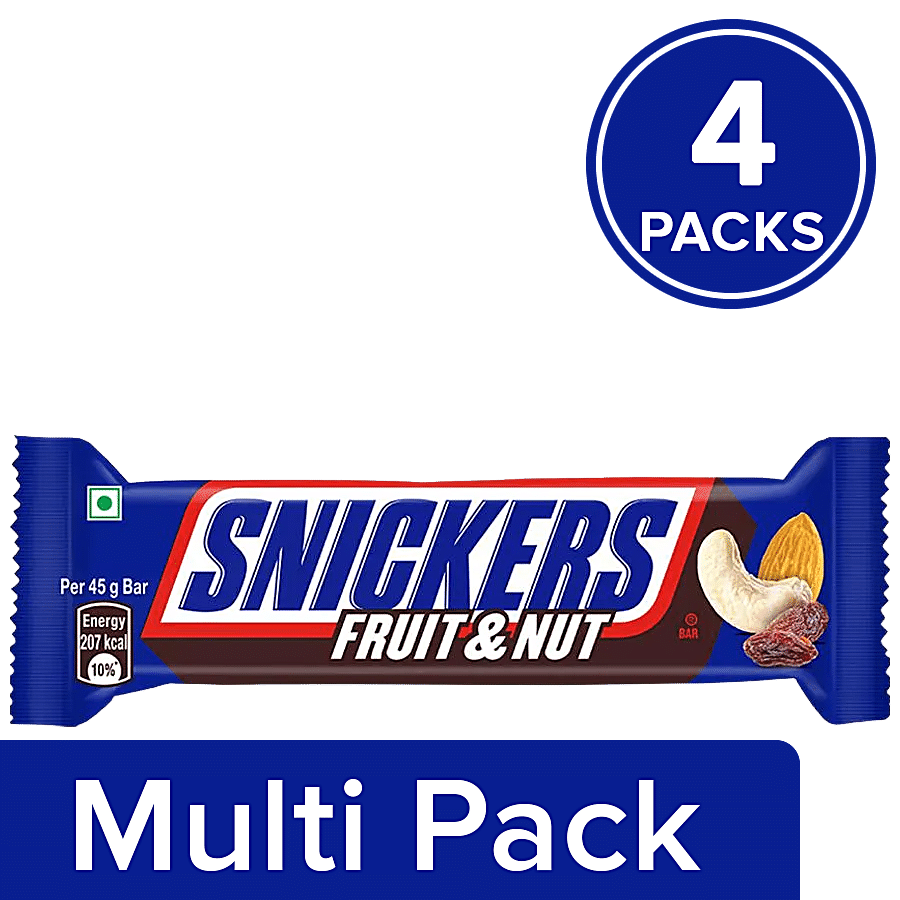 Snickers Chocolate Bar - Fruit & Nut Flavour