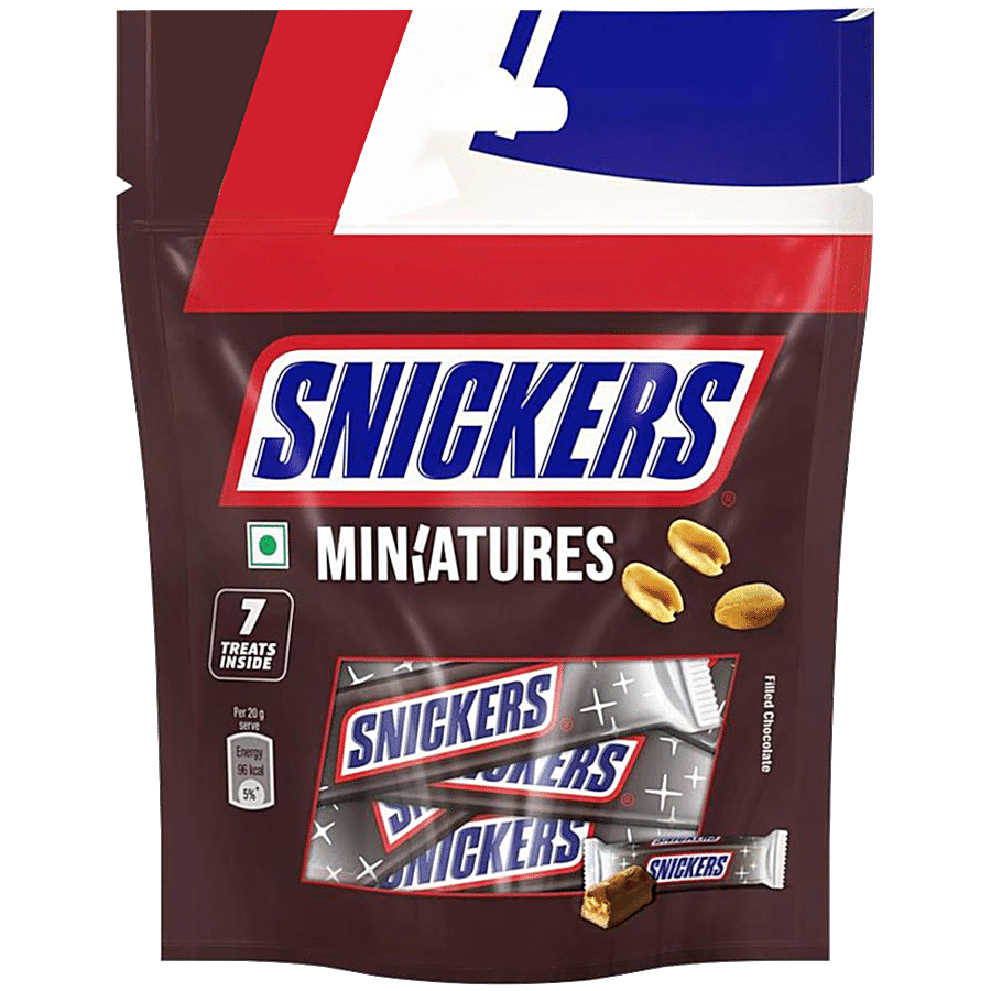 Snickers Miniature Chocolate - Peanut Filled