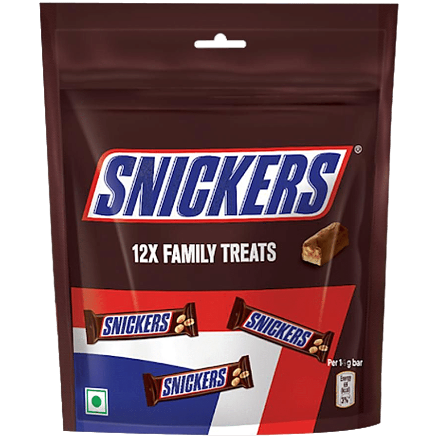 Snickers Peanut Filled Chocolate Bar - Family Treats