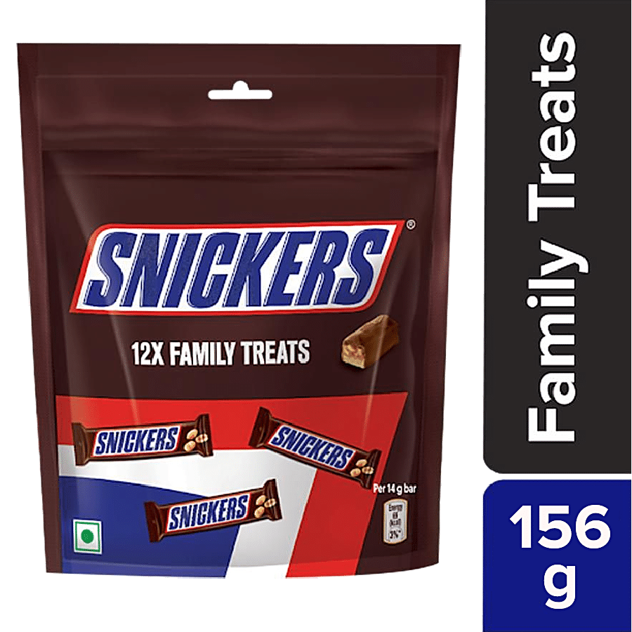 Snickers Peanut Filled Chocolate Bar - Family Treats