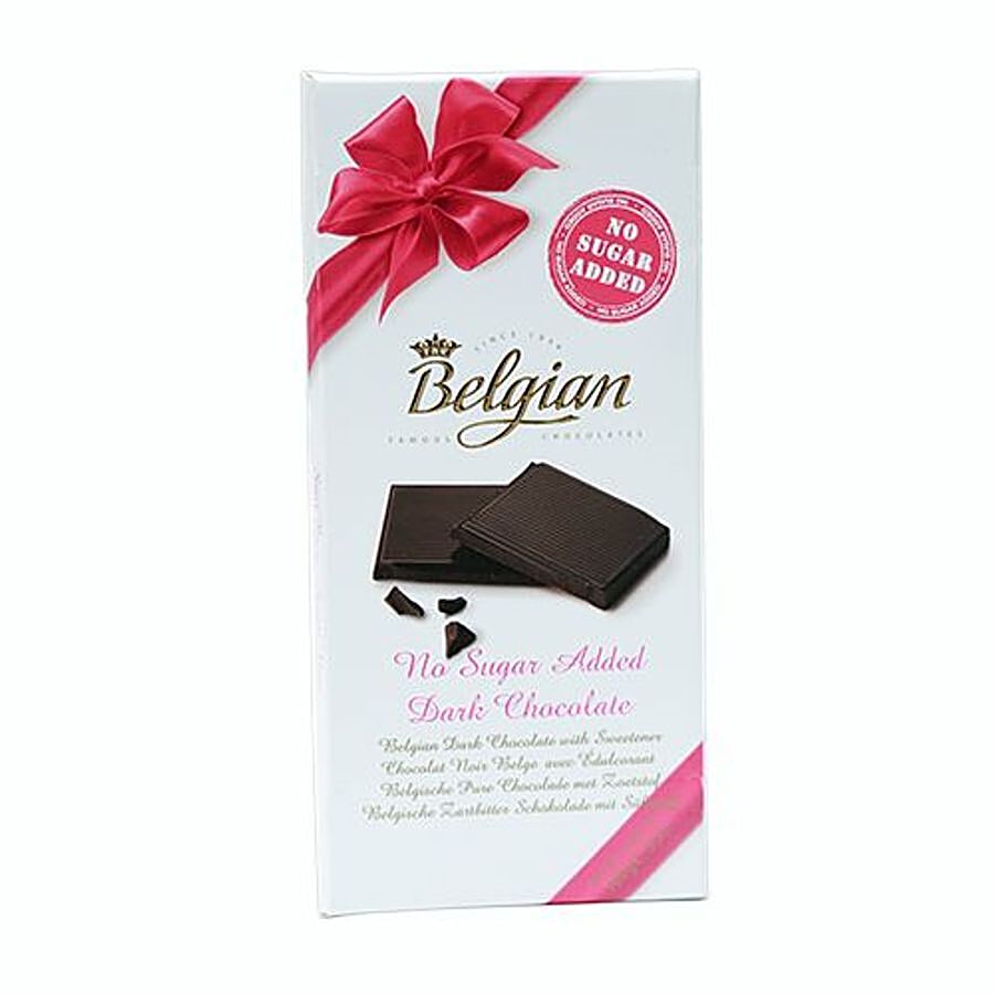 The Belgian No Sugar Added Dark Chocolate