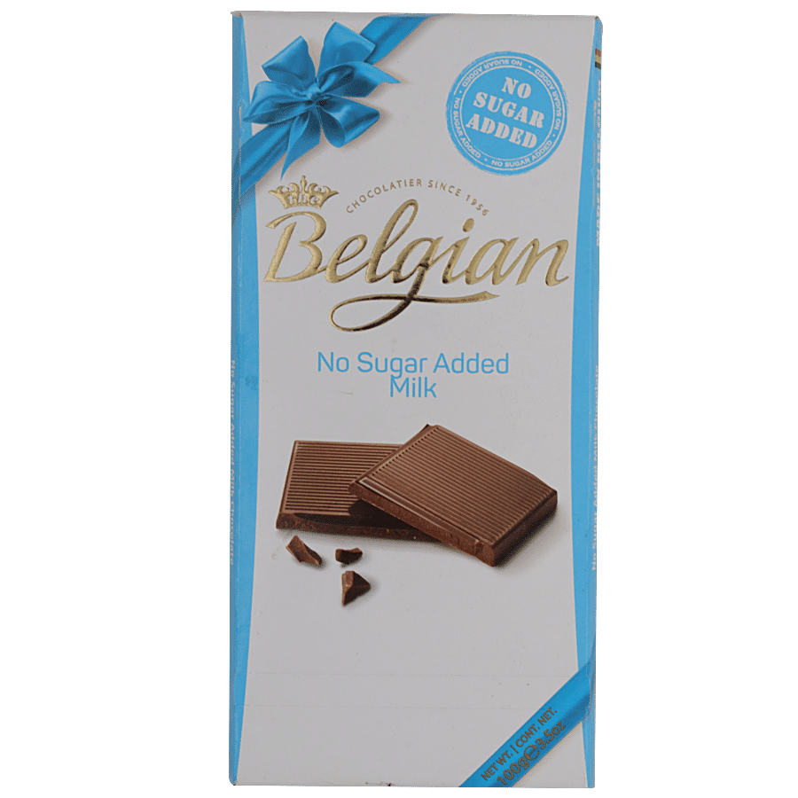 The Belgian No Sugar Added Milk Chocolate