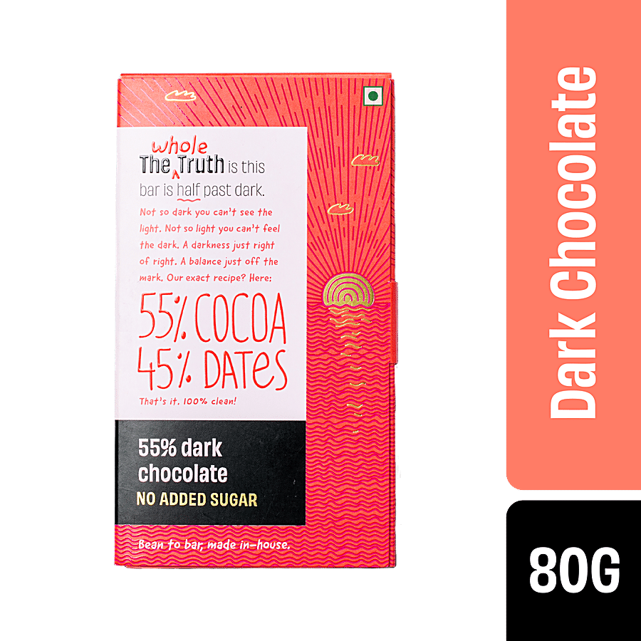 The Whole Truth 55% Dark Chocolate - No Added Sugar