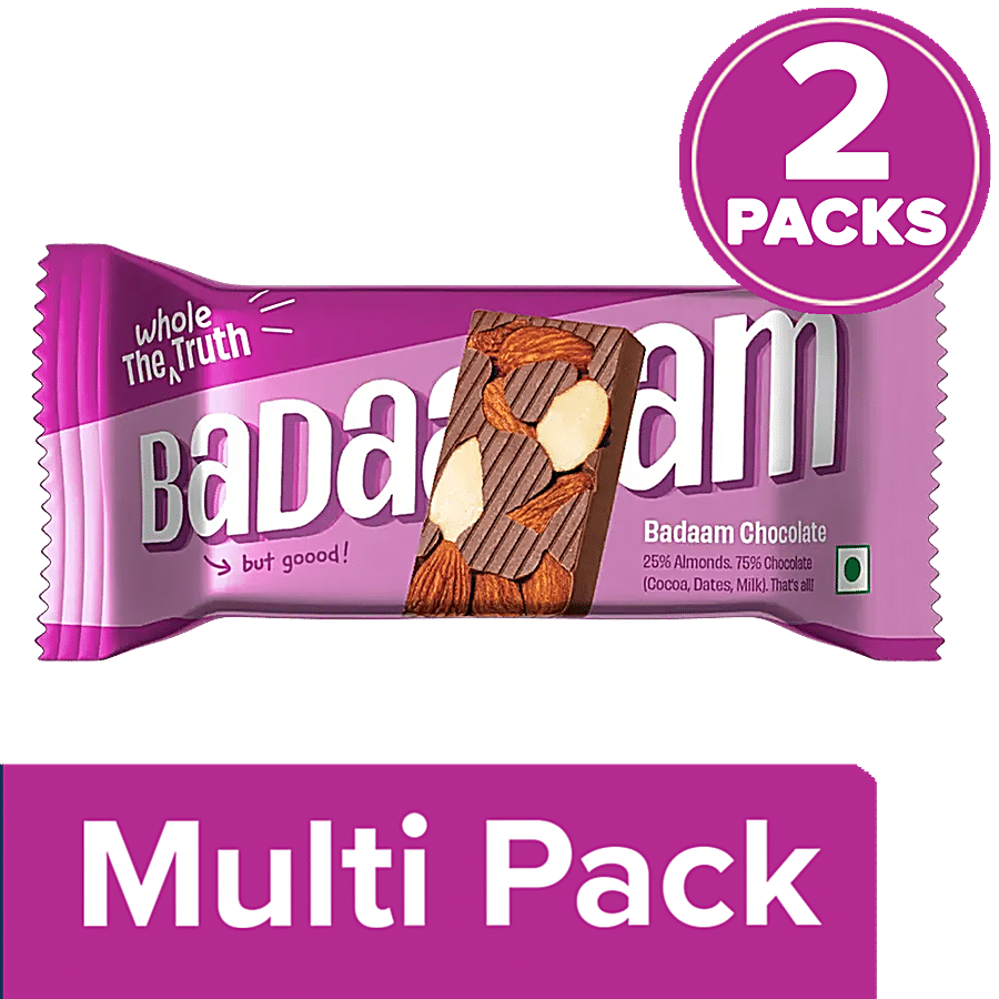 The Whole Truth Badaam Chocolate Bar