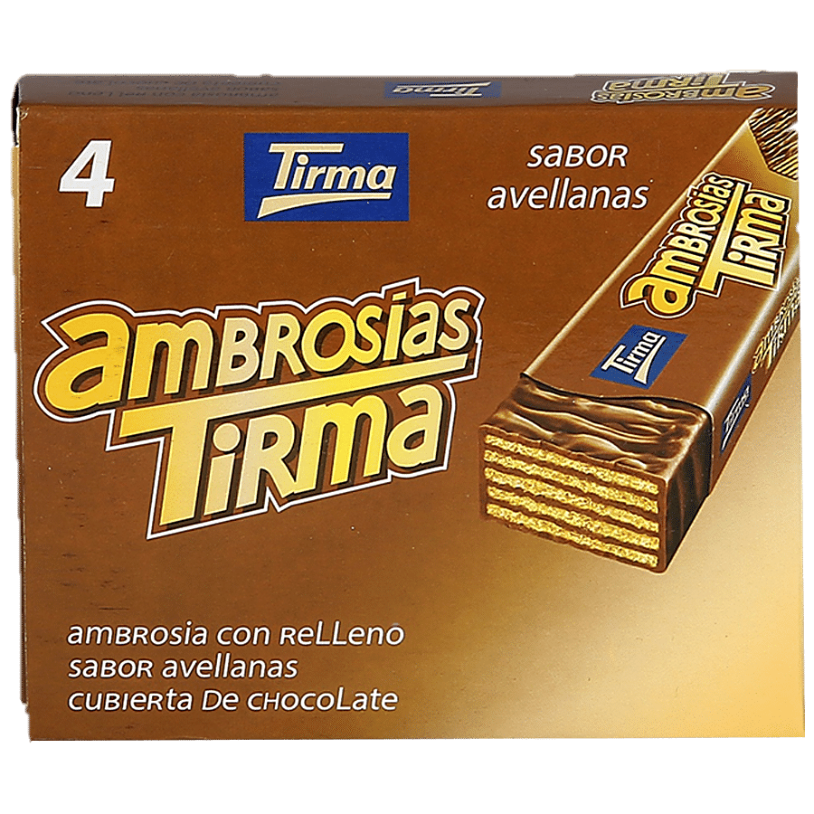 Tirma Ambrosia Filled Wafer With White Coated Chocolate