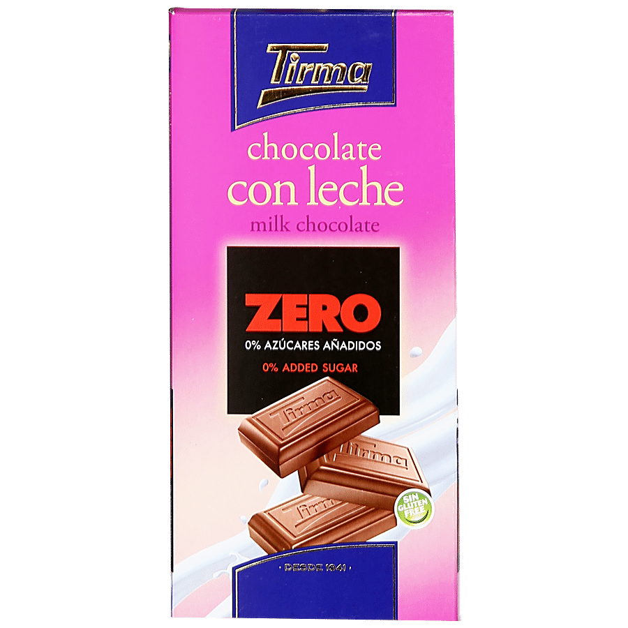 Tirma Chocolate Con Leche Milk Chocolate - Zero Sugar