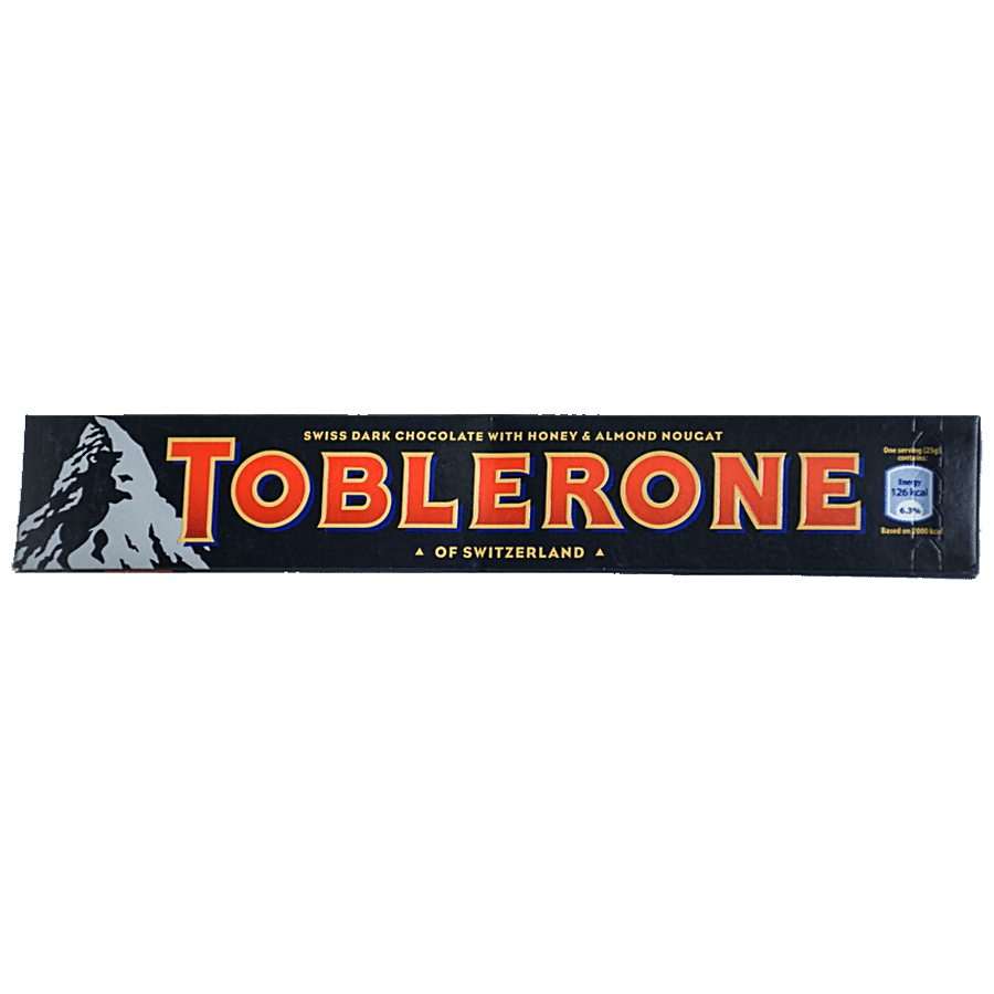 Toblerone Swiss Dark Chocolate - Honey & Almond Nougat