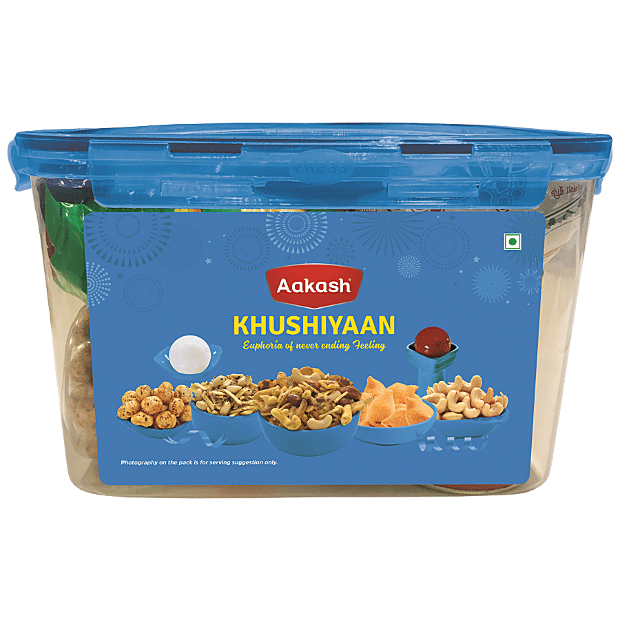 Aakash Khushiyaan Gift Pack - Traditional Indian Sweet & Savoury Mix