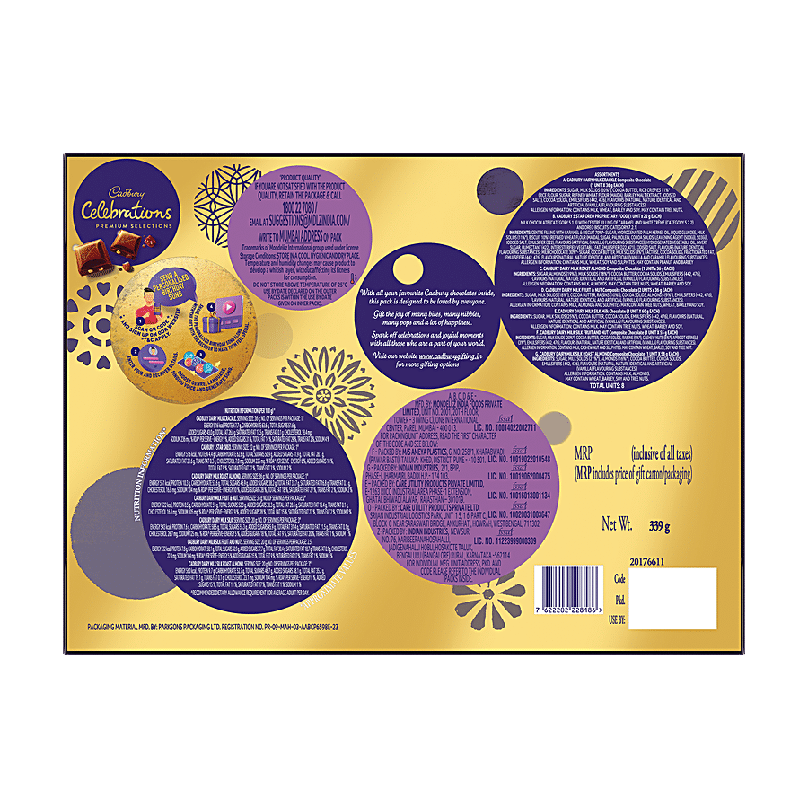 Cadbury Celebrations Premium Selections Chocolate Gift Pack