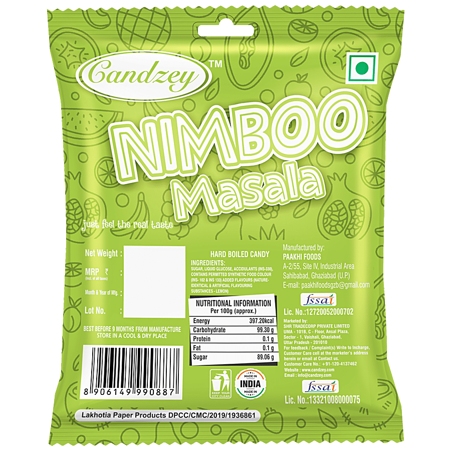 CANDZEY Nimbu Masala Candy - Hard-Boiled