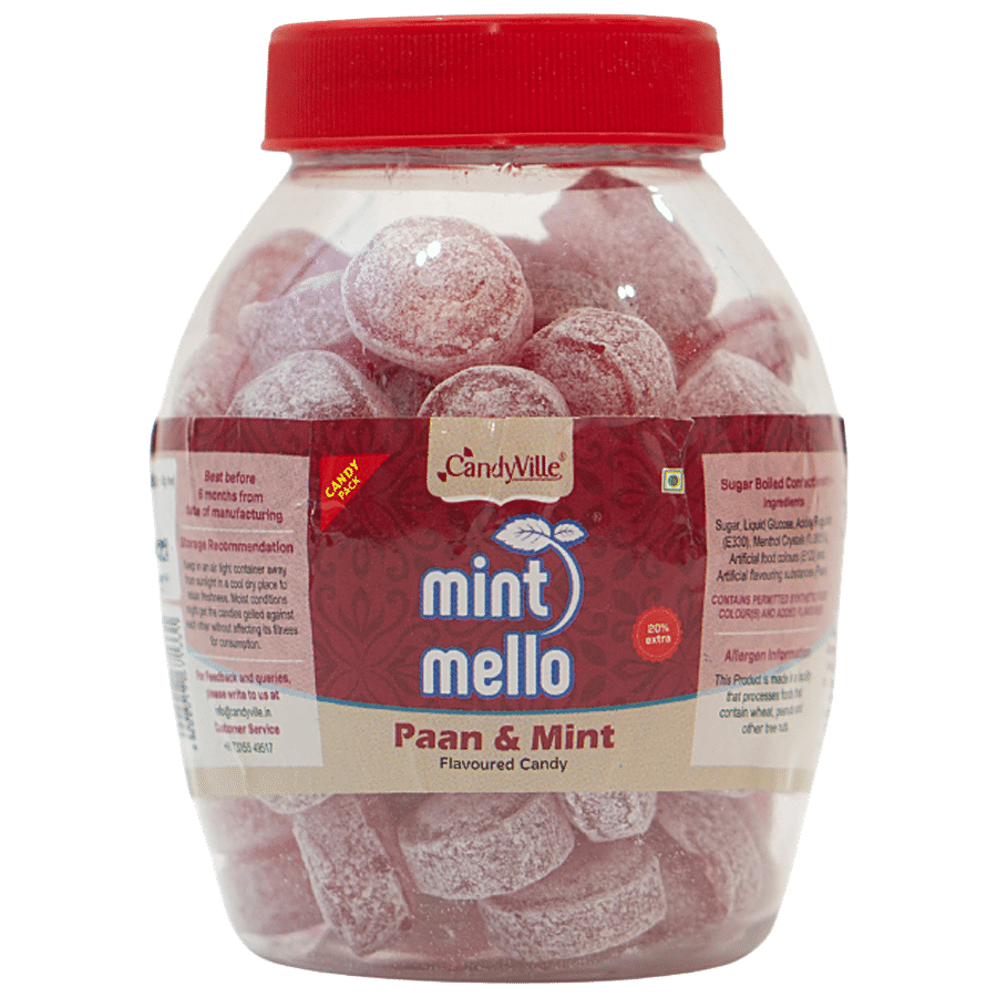 CandyVille Mint Mello Flavoured Candy - Paan & Mint