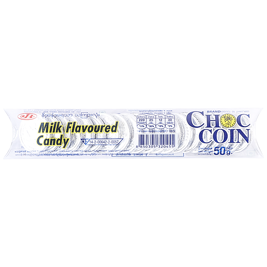 Choc Coin Silver Candy - Milk Flavour