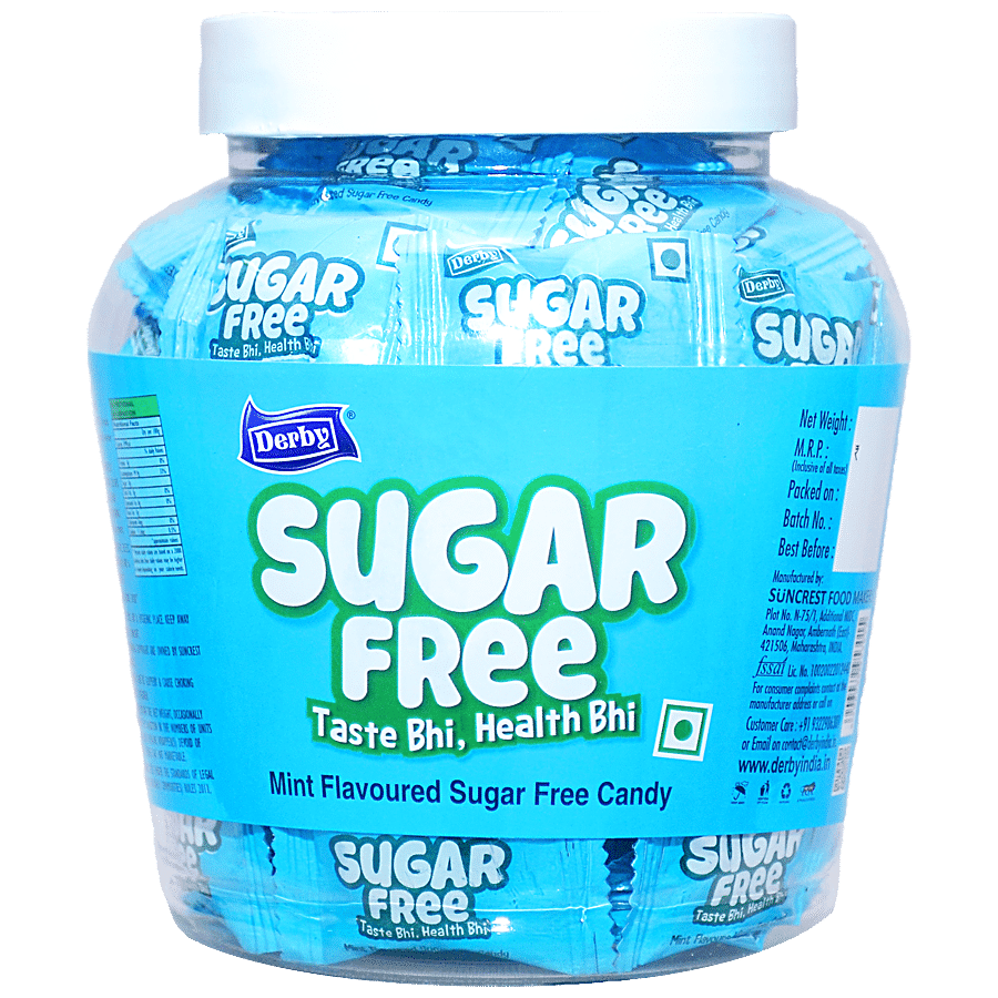 DERBY Mint Flavoured Sugar Free Candy - Hard Boiled