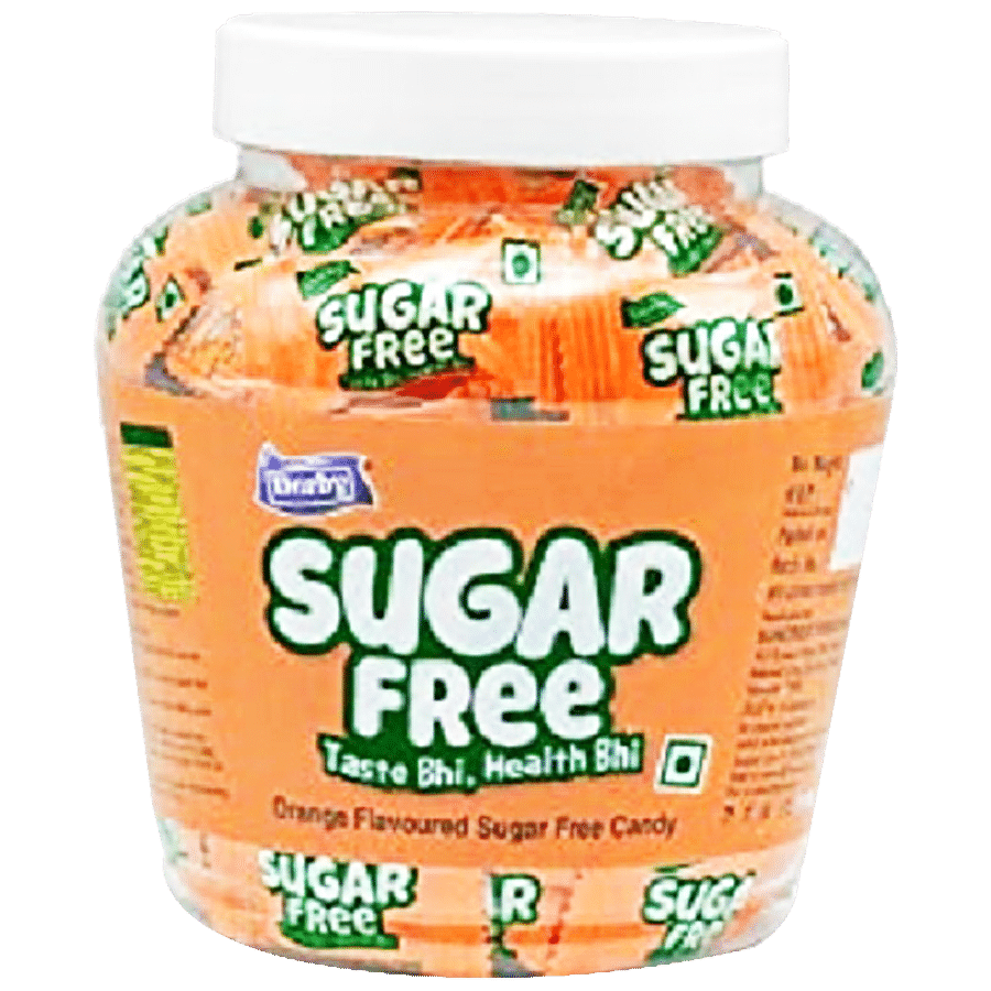 DERBY Orange Flavoured Sugar Free Candy - Crunchy