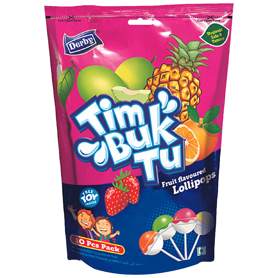 DERBY Timbuk Tu Fruit Flavoured Lollipops - Sour